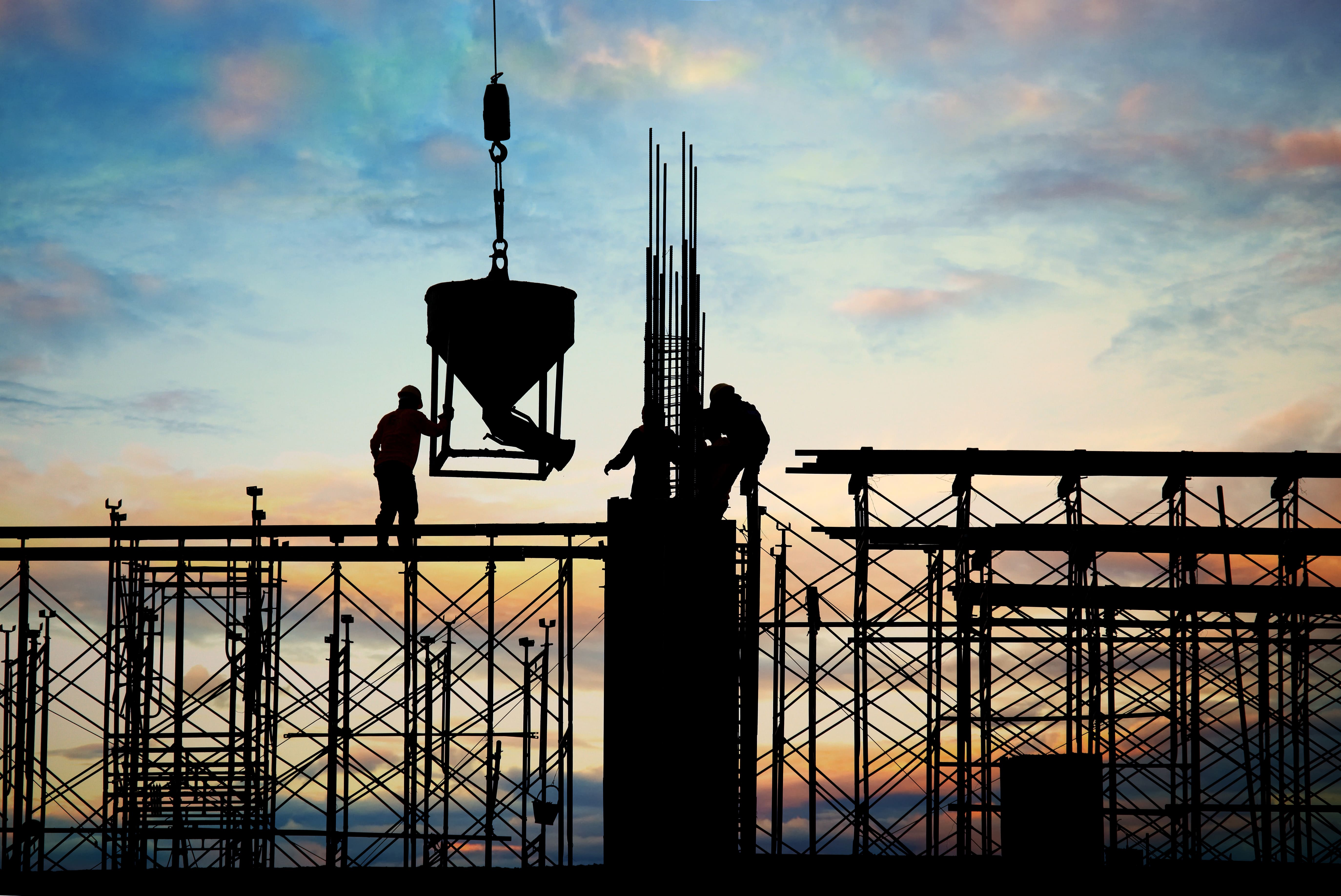 Professional scaffolding work
